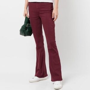 *BURGUNDY* MOTHER High Waisted Weekender Skimp Jean
